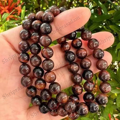 Mahogany Red Tiger Eye Beads Bracelets