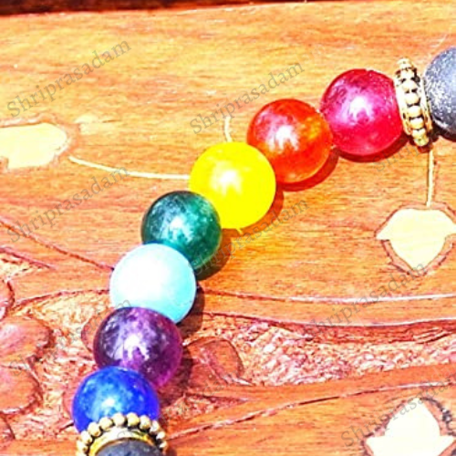 7 Chakra Bead Bracelet Tiger Eye Bracelet