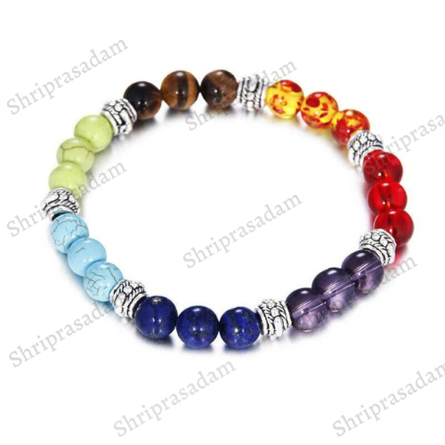 7 Chakra Bracelet Beaded Handmade Natural Stone Bracelet