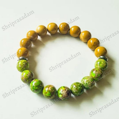 Green Jasper Gemstone Bracelet