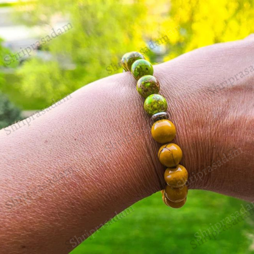 Green Jasper Gemstone Bracelet