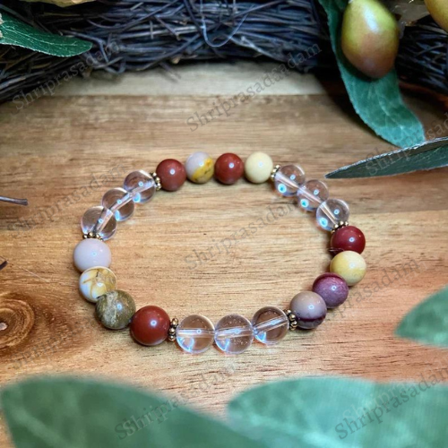 Creativity, Fear Relief, Clear Quartz Natural Stone Bracelet