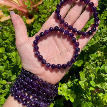 Zodiac Pisces Birthstone - Amethyst Bracelet - Crystal Bracelet