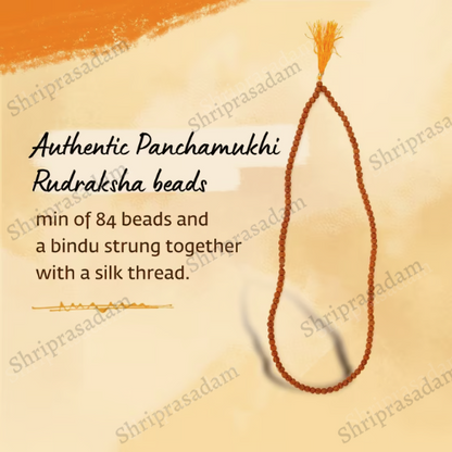 Authentic Panchamukhi Rudraksha Mala