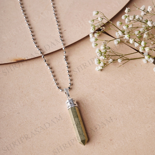 Pyrite Pencil Pendant