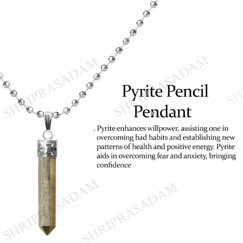 Pyrite Pencil Pendant