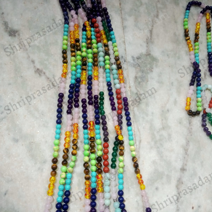 Multicolor Crystal Glass Beads Mala