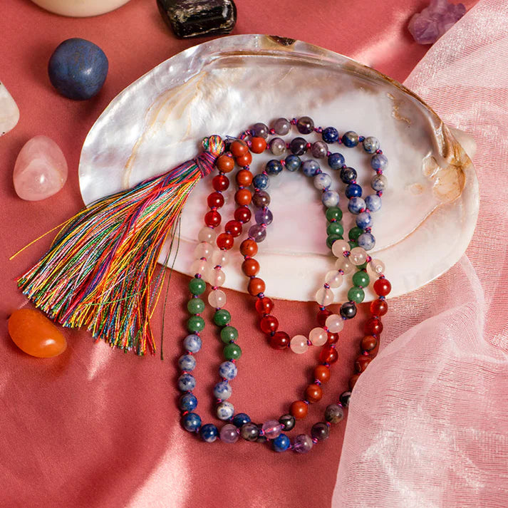 7 Chakra 6mm Beaded Mala