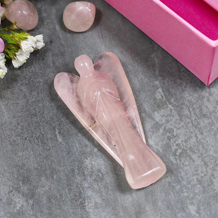 Rose Quartz Crystal Angel of Love