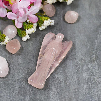 Rose Quartz Crystal Angel of Love