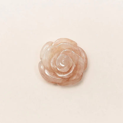 Rose Quartz Rose Showpiece