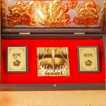 Ganesh Lakshmi Saraswati Ji Pocket Temple