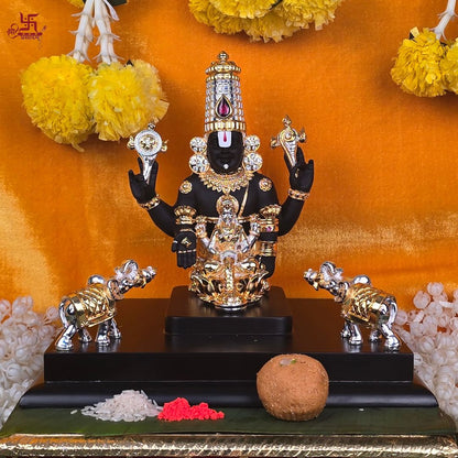 Gajalakshmi Venkateshwara Tirupati Balaji Gold & Silver Plated