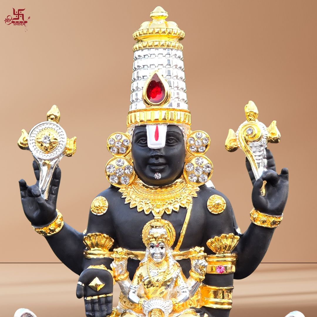 Gajalakshmi Venkateshwara Tirupati Balaji Gold & Silver Plated