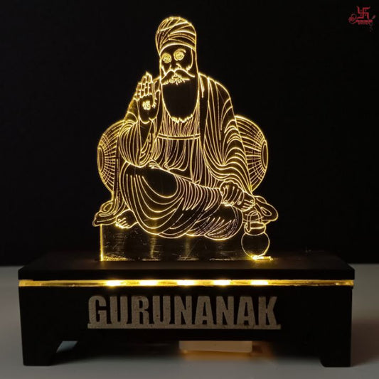 Gurunanak Acrylic LED Table Lamp for Office and Home Decoration