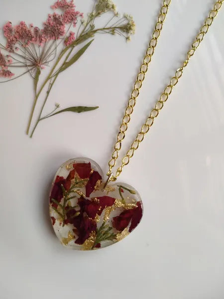 Red heart necklace