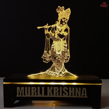 Murli Krishna Acrylic LED Table Lamp for Office and Home Decoration