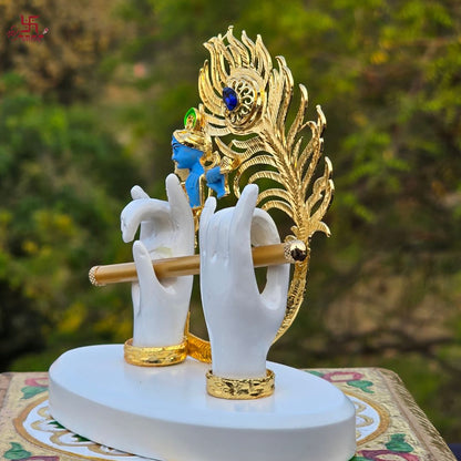 Krishna Ji Hand with Flute Gold Plated