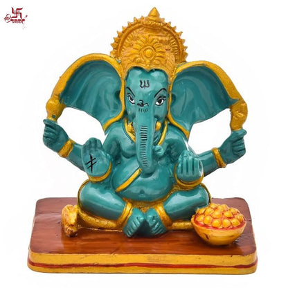Lord Ganesha Statue for Pooja Lord Ganesh Murti Idol for Home, Office, Decorations
