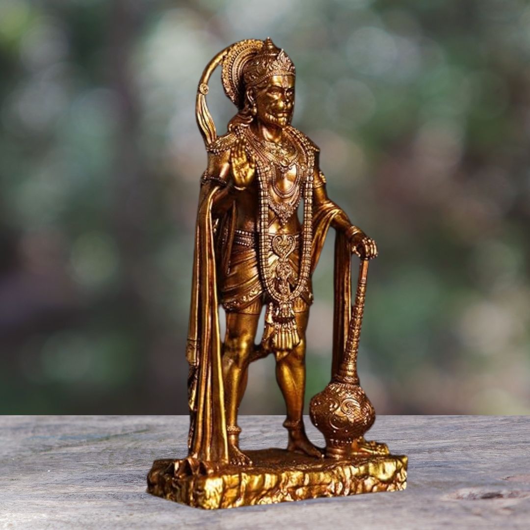 Lord Hanuman With Gada Idol For Home, Puja And Gift