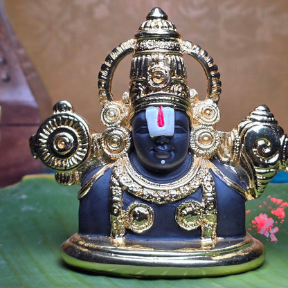 Lord Venkateswara Statue Tirupati Balaji Idol for Car Dashboard, Gift, Temple, Pooja, and Home