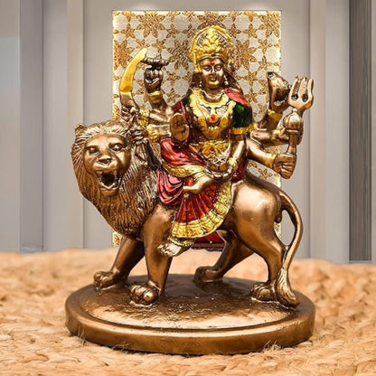 Maa Durga Sherawali Mata Idol Statue for Car Dashboard, Mandir, Pooja, and Home