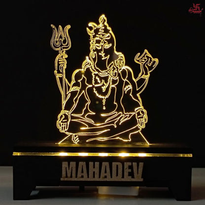 Mahadev Acrylic LED Table Lamp for Office and Home Decoration