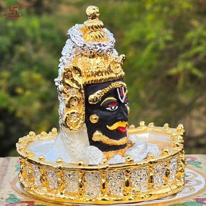 Mahakaleshwar Jyotirlinga | Baba Mahakal Jyotirlinga Gold and Silver Plated Idol