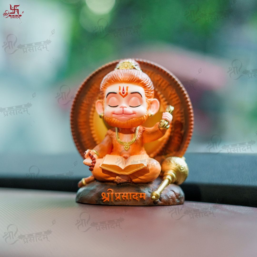 Meditating Bal Hanuman Idol