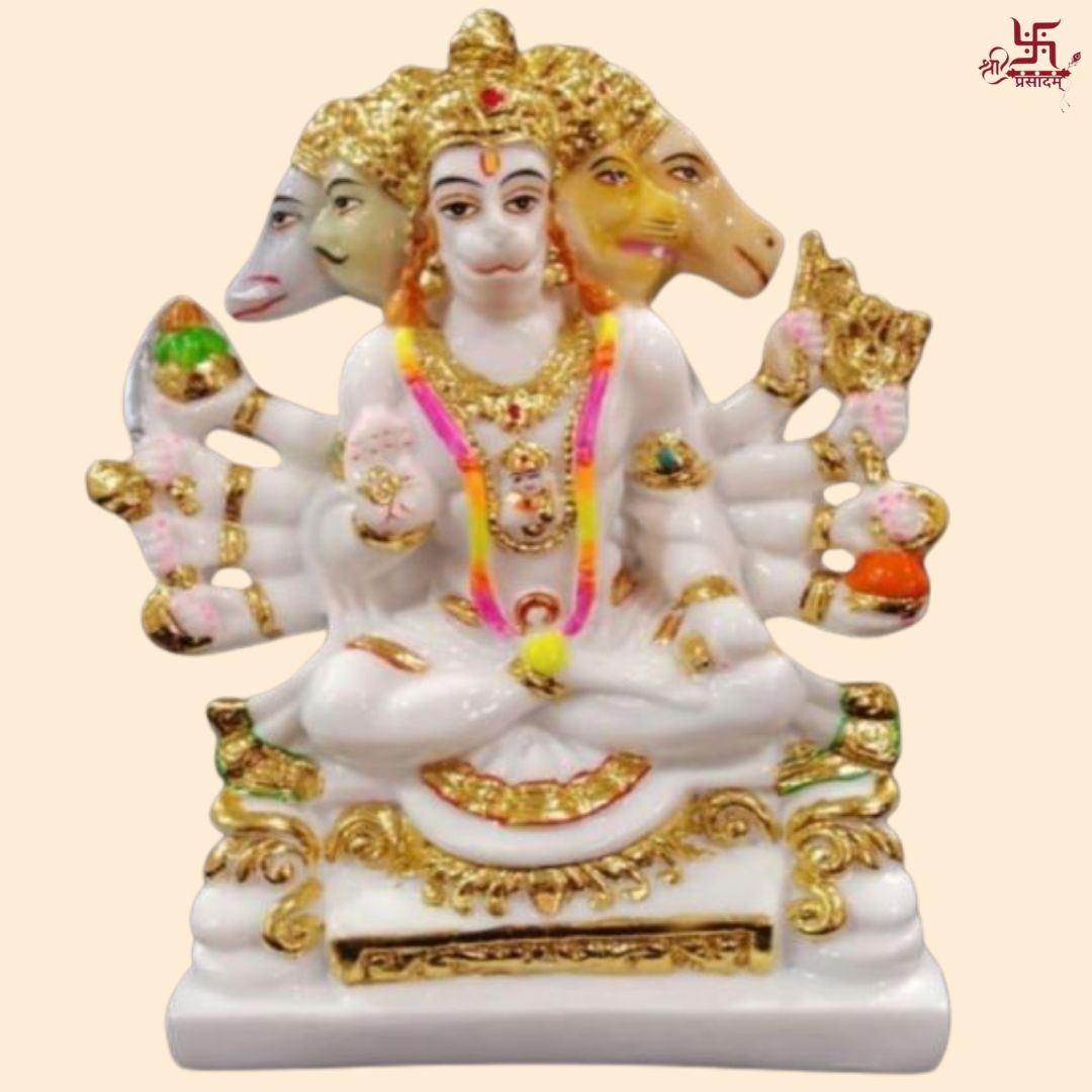 Panch Mukhi Hanuman Murti For Home, Puja, Gift And Office