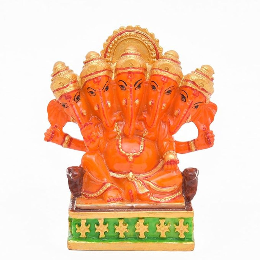 Panchmukhi Ganesh ji Statue Murti/Idol Gift & Home Decor