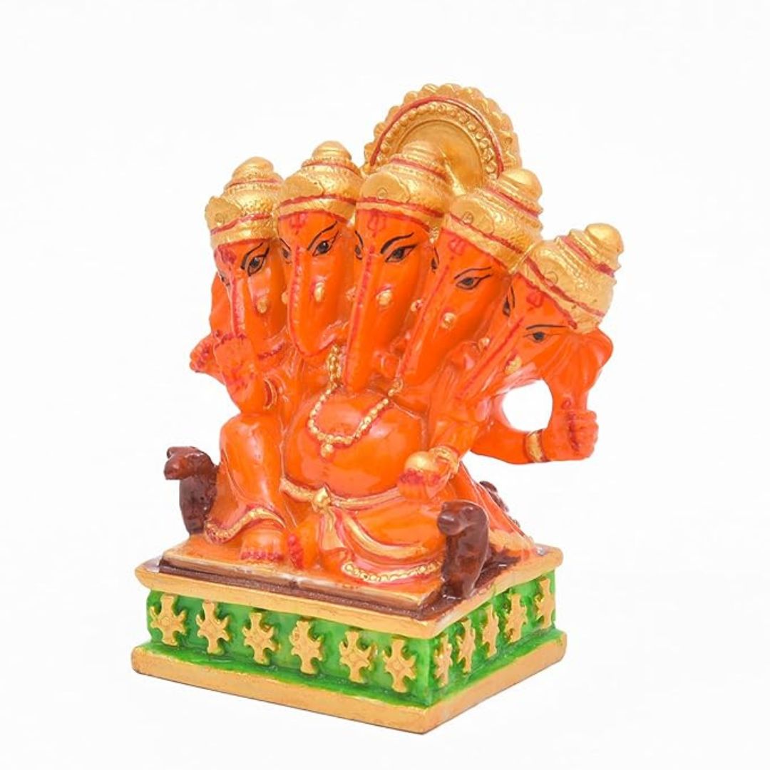 Panchmukhi Ganesh ji Statue Murti/Idol Gift & Home Decor