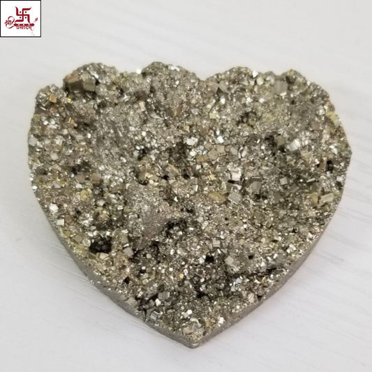 Peru Heart Shape Pyrite Stone for Attract Money and Prosperity