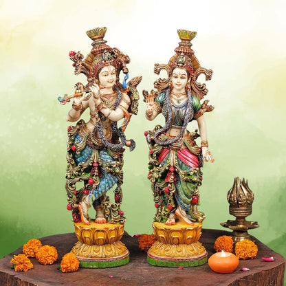 Radha Krishna Statue for home temple decoration