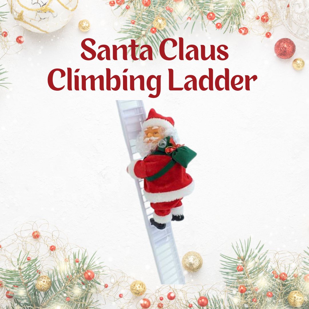 Santa Claus Climbing Ladder Toy for Christmas Decoration & Gifting