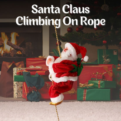 Santa Claus Climbing Rope Toy For Christmas Decoration & Gifting