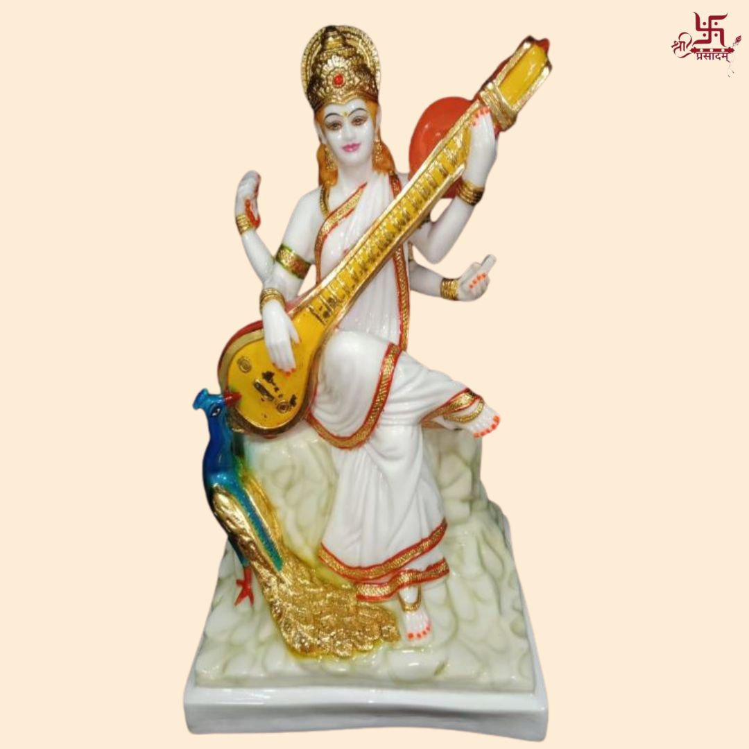 Saraswati Murti For Home, Puja, Gift And Office