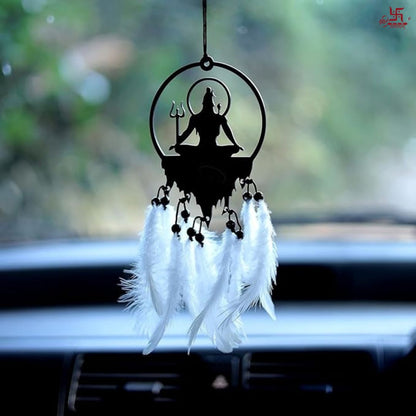 Shiv Ji With Trishul Car Hanging Decor