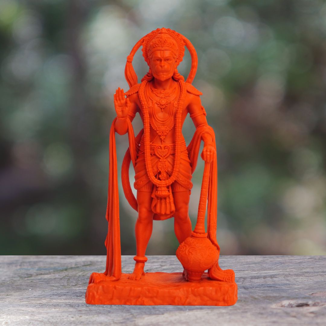 Lord Hanuman With Gada Idol For Home, Puja And Gift