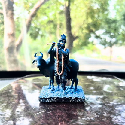 shri krishna, Krishna Idol, Krishna with cow