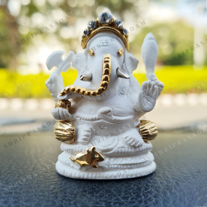 Four-Armed Ganesha Idol for Car Dashboard