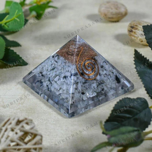 Rainbow Moonstone Pyramid