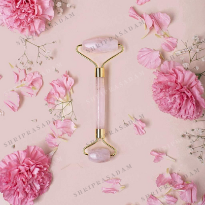 Rose Quartz Facial Massage Roller