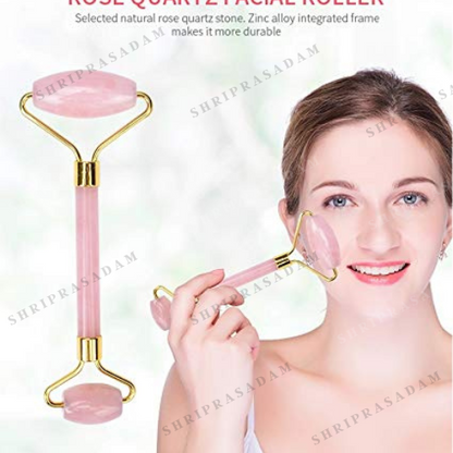 Rose Quartz Facial Massage Roller