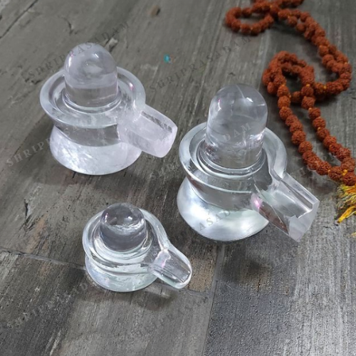 Hand Carved Crystal Shivling