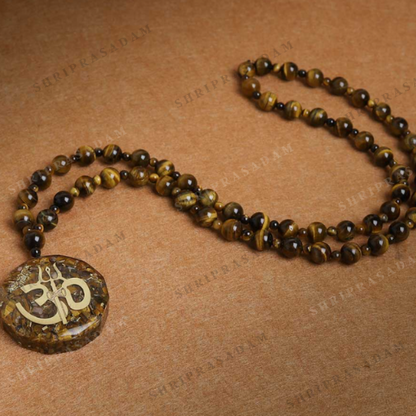 Shiva Tiger eye stones bead pendant