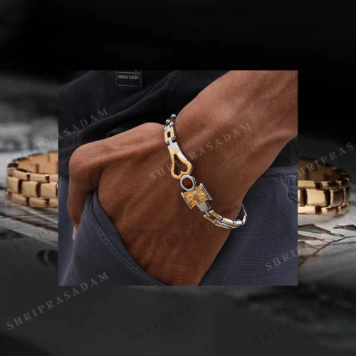 Mahadev Rose Gold Stainless Steel Bracelate