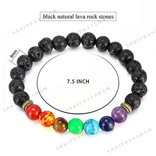 7 Chakra Lava Stone Diffuser Bracelet