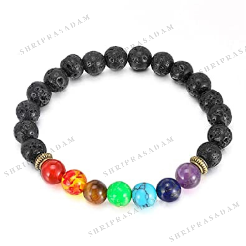 7 Chakra Lava Stone Diffuser Bracelet