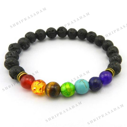 7 Chakra Lava Stone Diffuser Bracelet